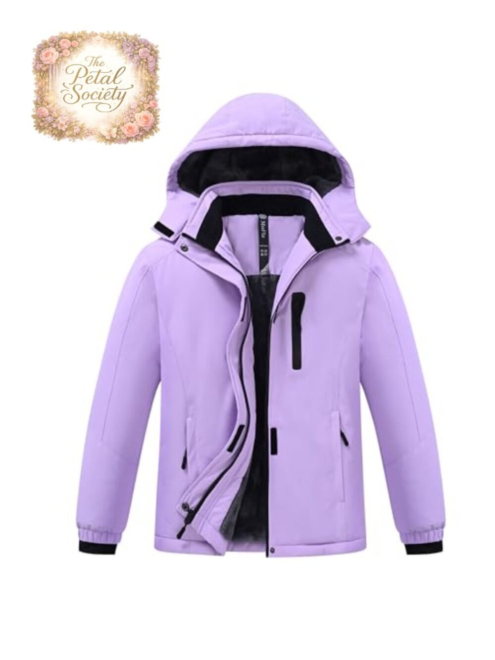 Girls Ski Jacket Fleece Lined Winter Coat Snowboard Jacket